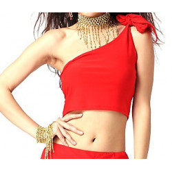 Top de danse orientale rouge