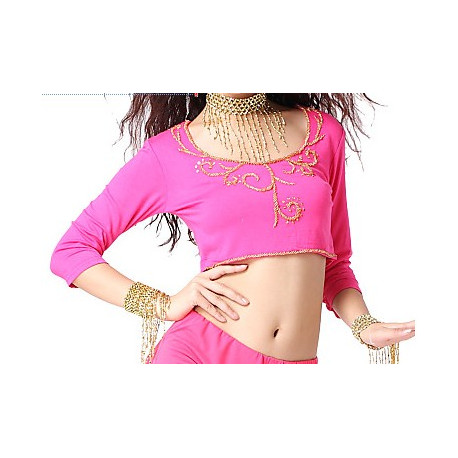 Choli de danse orientale fushia