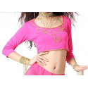 Choli de danse orientale fushia