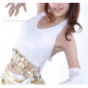 Top dos nu pailleté et sequins 