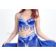 Ensemble coordonné de danse orientale bleu royal 