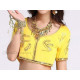 Choli de danse orientale et indienne jaune