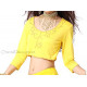 Choli de danse orientale jaune et or