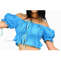 Brassière de danse orientale bleu