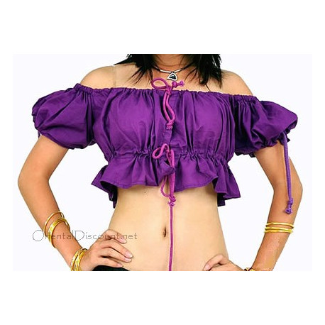 Brassière de danse orientale violet