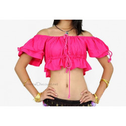 Brassière de danse orientale fuschia