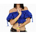 Brassière de danse orientale bleu roy