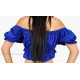 Brassière de danse orientale bleu roy