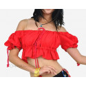Brassière de danse orientale rouge