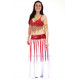Soutien gorge de danse orientale flower rouge bonnet C