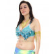 Soutien gorge de danse orientale bleu ciel bonnet C