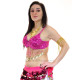 Soutien gorge de danse orientale flower rose bonnet C