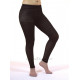 Legging noir bi matière