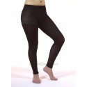 Legging noir bi matière