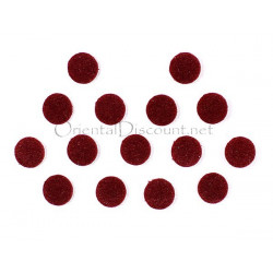 Bindi autocollant indien façon kum kum grenat