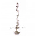 Bindi long haut de gamme argenté serpentin