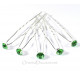 Lot de 5 pics à cheveux strass couleur vert