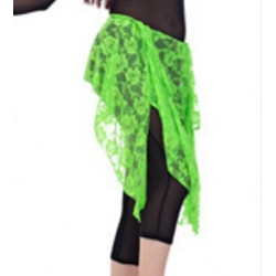 Ceinture de danse orientale dentelle vert clair