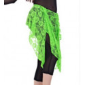 Ceinture de danse orientale dentelle vert clair