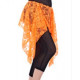 Ceinture de danse orientale dentelle orange