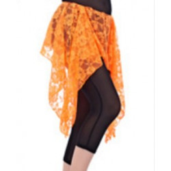 Ceinture de danse orientale dentelle orange