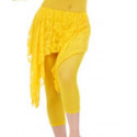 Ceinture de danse orientale dentelle jaune