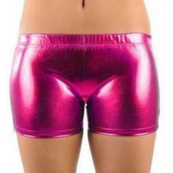 Short métallisé fuschia