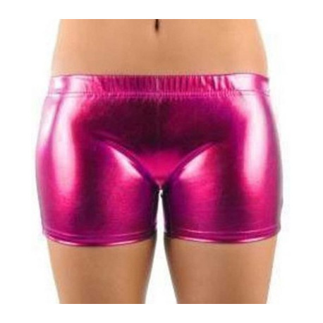 Short métallisé fuschia