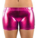 Short métallisé fuschia
