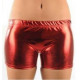 Short métallisé rouge