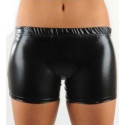 Short métallisé noir