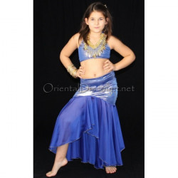 Ensemble sirène bleu roy enfant 