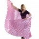 Ailes d'isis de danse orientale vieux rose opaque