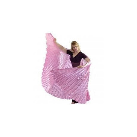 Ailes d'isis de danse orientale vieux rose opaque