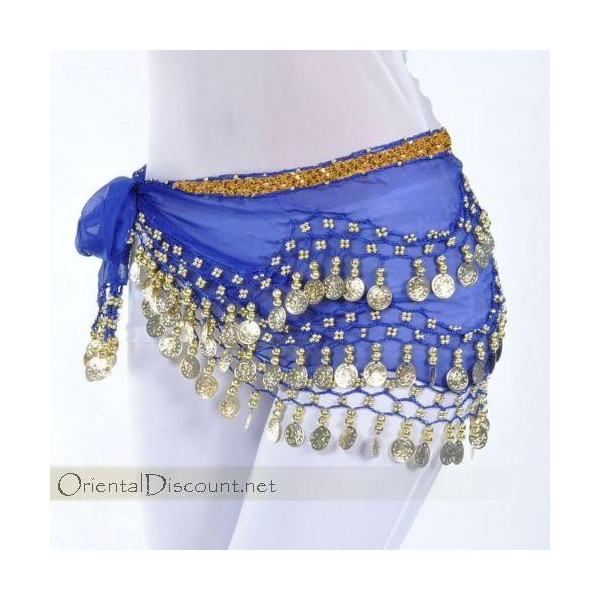 ZIOYA 2 Pièces Ceinture Danse Orientale Femme Ceinture Danse du Ventre  Ethnique Foulard à Sequins en Mousseline Soie Danse Danse Orientale Costume  Professionnel Déguisement : : Mode