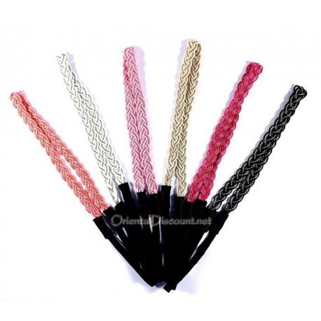 Headband pas cher tresse de billes métal 