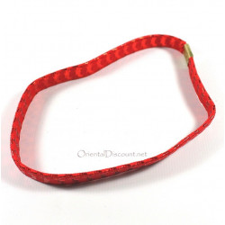 Headband uni rouge brillant