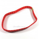 Headband uni rouge brillant