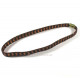 Headband uni chocolat brillant