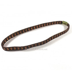 Headband uni chocolat brillant