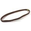 Headband uni chocolat brillant