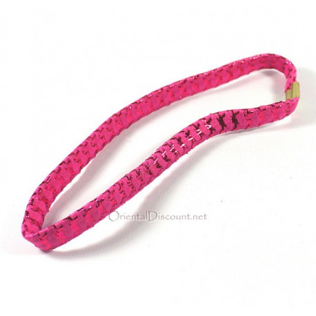 Headband uni rose intense brillant