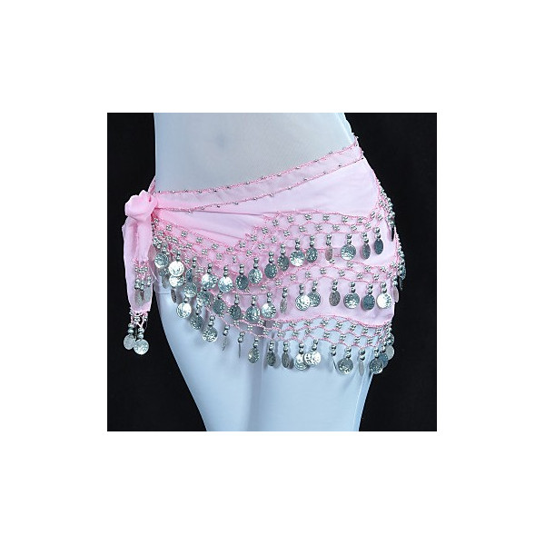 Ceinture De Danse Orientale à Sequins - Foulard Triangulaire Bleu Ciel, Pour Scène, Anniversaire, Fêtes (accessoire Danse Du Ventre)