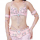 Set coordonné de danse orientale rose pâle