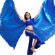 Ailes d'isis de danse orientale ouverte bleu nuit