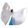 Ailes d'isis de danse orientale ouverte argent
