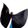Ailes d'isis de danse orientale ouvertes noires