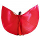 Ailes d'isis de danse orientale ouvertes couleur rouge