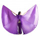 Ailes d'isis de danse orientale ouvertes violettes