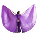 Ailes d'isis de danse orientale ouvertes violettes